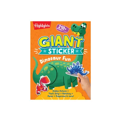 Giant Sticker Dinosaur Fun - (Giant Sticker Fun) (Paperback)