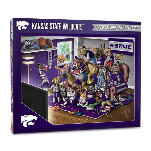 NCAA Kansas State Wildcats Purebred Fans A Real Nailbiter Puzzle - 500pc