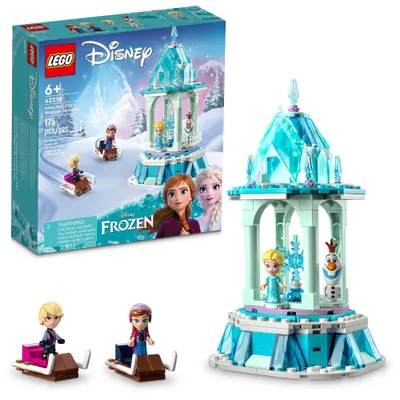 LEGO Disney Frozen Anna and Elsas Magical Carousel Building Toy Set 43218