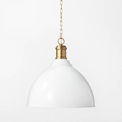 Large Metal Dome Pendant Brass - Threshold designed with Studio McGee: UL Listed, 100W, Modern Decor