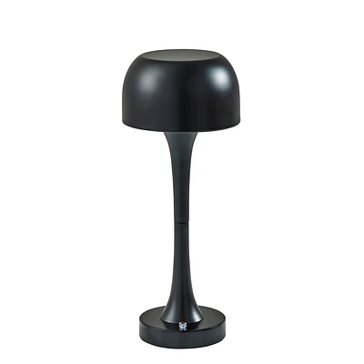 Adesso Jimmy Cordless Table Lamp: 15 Metal Dome, 3-Level Touch Dimmer, Indoor/Outdoor Use, UL Listed