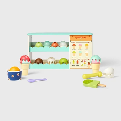 Ice Cream Shop Playset - Gigglescape: Creative Toy Kitchen, Play Food, Ages 3+, Fine Motor Skills, 29 Pieces