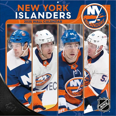 NHL New York Islanders 2025 12x12 Team Wall Calendar