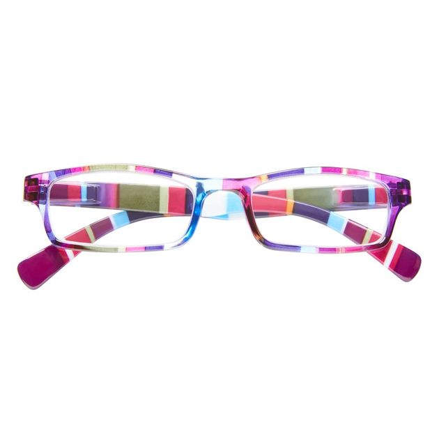 ICU Eyewear Wink Healdsburg Purple Stripe Reading Glasses +1.25