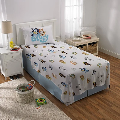 Twin Bluey Kids Sheet Set