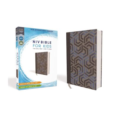 Niv, Bible for Kids, Cloth Over Board, Blue, Red Letter, Comfort Print - by Zondervan (Hardcover)