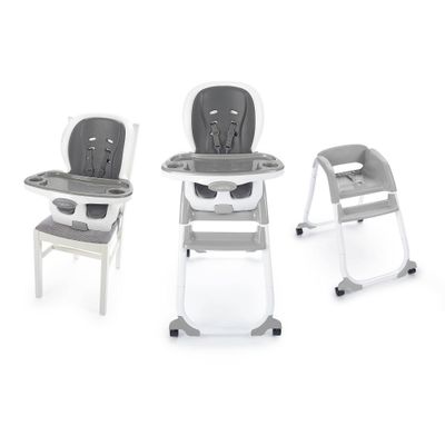 Ingenuity SmartClean Trio Elite 3-in-1 High Chair, Toddler Chair & Booster Seat - Slate