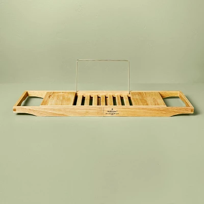 Expandable Wooden Bathtub Tray Natural - Hearth & Hand with Magnolia