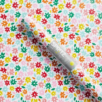 Colorful Flowers Gift Wrapping Paper - Spritz