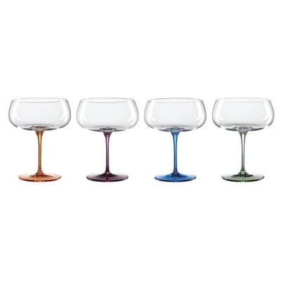 Oneida 4pc 16oz Bottoms Up Cocktail Glass Set