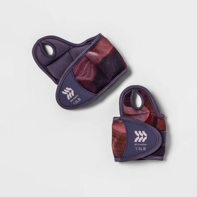 Wrist Weights Anti-microbial 1.5lbs 2pc - All In Motion