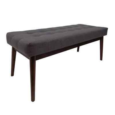 Flavel Mid Century Tufted Ottoman  - Christopher Knight Home: Upholstered Entryway Seating