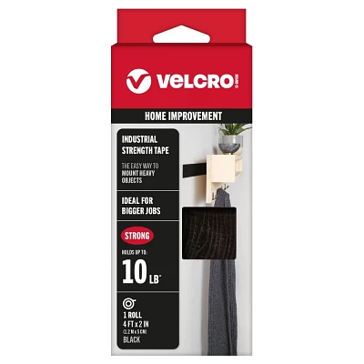 VELCRO 4X2 Industrial Strength Roll Black