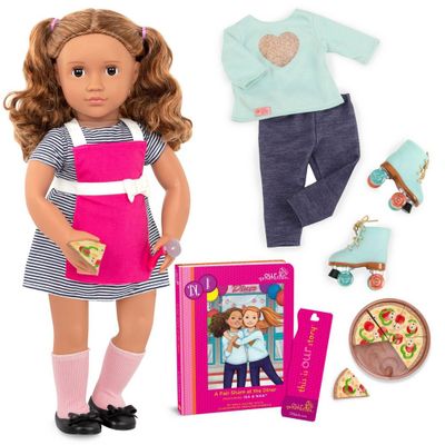 Our Generation Kaelyn with Style Book 18 Hair Play Doll