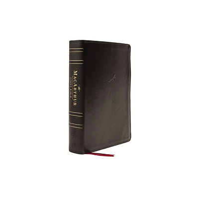 Nasb, MacArthur Study Bible, 2nd Edition, Leathersoft, Black, Thumb Indexed, Comfort Print - by Thomas Nelson (Leather Bound)