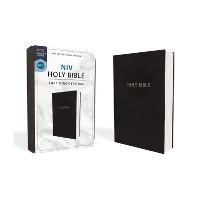 NIV, Holy Bible, Soft Touch Edition, Imitation Leather, Black, Comfort Print - by Zondervan (Leather Bound)