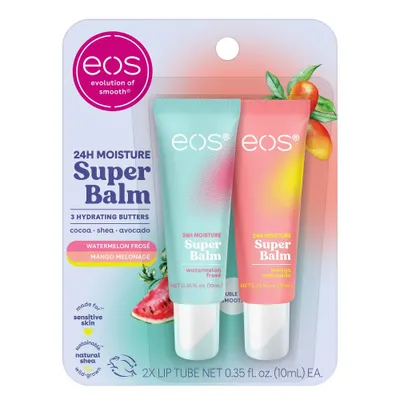 eos 24H Moisture Super Balm - Mango Melonade & Watermelon Fros - 0.35 fl oz/2pk