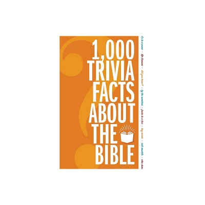 1,000 Trivia Facts about the Bible - by Zondervan (Paperback)