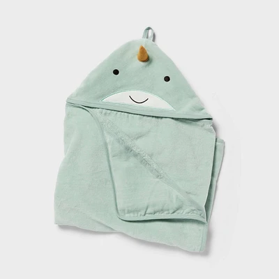 Kids Narwhal Hooded Towel - Pillowfort