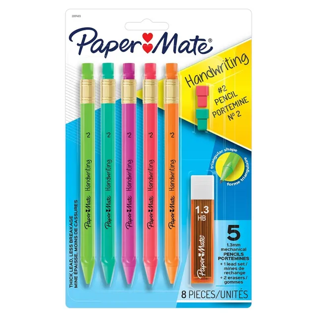 Paper Mate Clear Point 4pk #2 Mechanical Pencils 0.7mm Multicolored