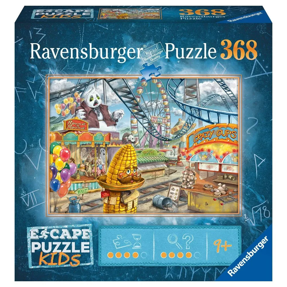 Ravensburger ESCAPE Puzzle KIDS: Amusement Park Plight Jigsaw Puzzle -  368pc | MarketFair Shoppes