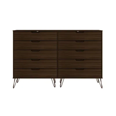 Rockefeller 10 Drawer Double Tall Dresser