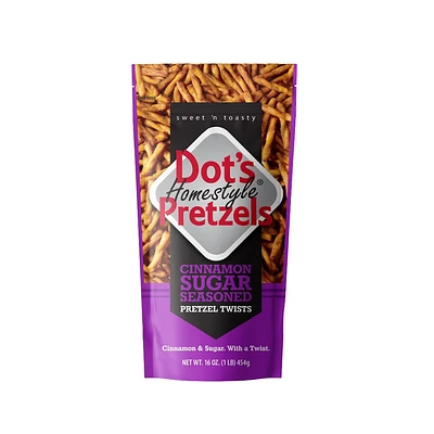 Dots Homestyle Pretzels Cinnamon Pretzels