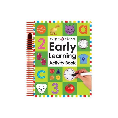 Wipe Clean Early Learning Activity Book - (Wipe Clean) (Paperback) - by Roger Priddy