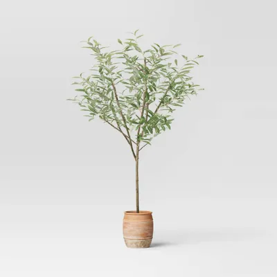 72 Olive Artificial Tree with Cement Pot - Threshold designed with Studio McGee