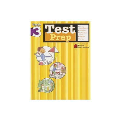 Test Prep: Grade 3 (Flash Kids Harcourt Family Learning) - (Paperback)