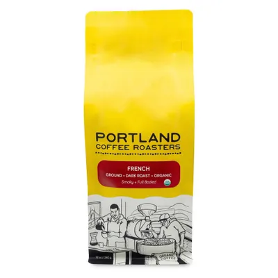 Portland Coffee Roasters Organic French Ground Coffee - 12oz