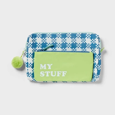 2pk Kids Houndstooth and My Stuff Gifting Pouch Set - Pillowfort