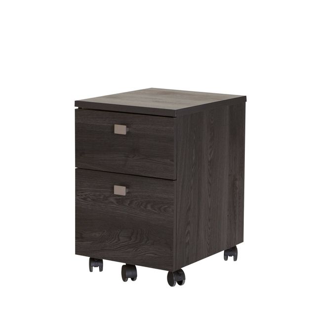 Insignia - 2-Drawer File Cabinet - Dark Oak