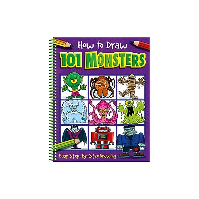 How to Draw 101 Monsters - by Barry Green (Spiral Bound)