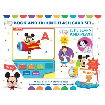 Disney Baby Lets Learn and Play Talking Flashcard Box Set