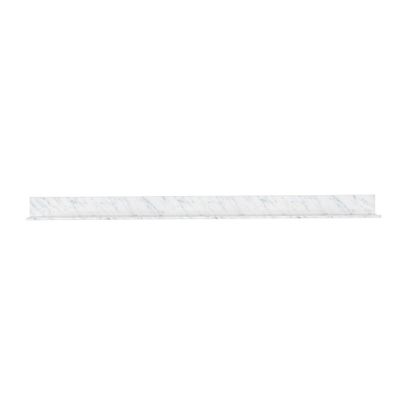 Simple Mount 48 No Stud Needed Reversible Floating Shelf Marble: Powder-Coated Metal, 60 lbs Capacity