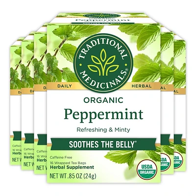 Traditional Medicinals Peppermint Tea - 16ct