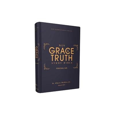 Niv, the Grace and Truth Study Bible (Trustworthy and Practical Insights), Personal Size, Hardcover, Red Letter, Comfort Print - by Zondervan