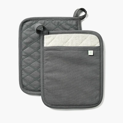 2pk Potholder Dark Gray - Figmint