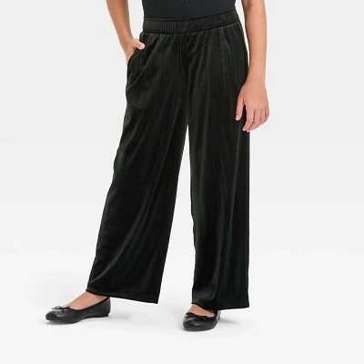 Girl Velvet Wide Leg Pant