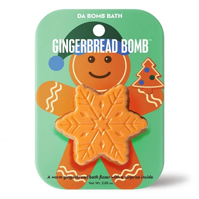 Da Bomb Bath Fizzer Snowflake Gingerbread Bath Bomb - 2.85oz