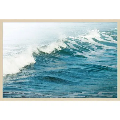 41x28 White Oceans 66 by Ian Winstanley - Amanti Art: Giclee Print, Acrylic, Fir Wood Frame, Wire Mount