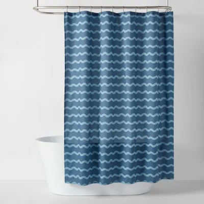 Wave Kids Shower Curtain Blue - Pillowfort