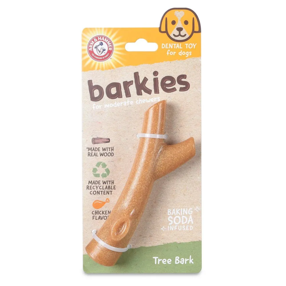 Arm &amp; Hammer PP+Pine Saw Dust Tree Bark Dog Toy - Chicken Flavor 