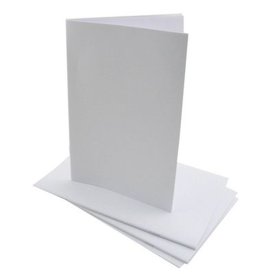 20ct 5.5 x 8.5 Blank Paperback Books White - Hygloss: Plain Paper Journals, Flexible Cover, 32 Pages, Wire Binding