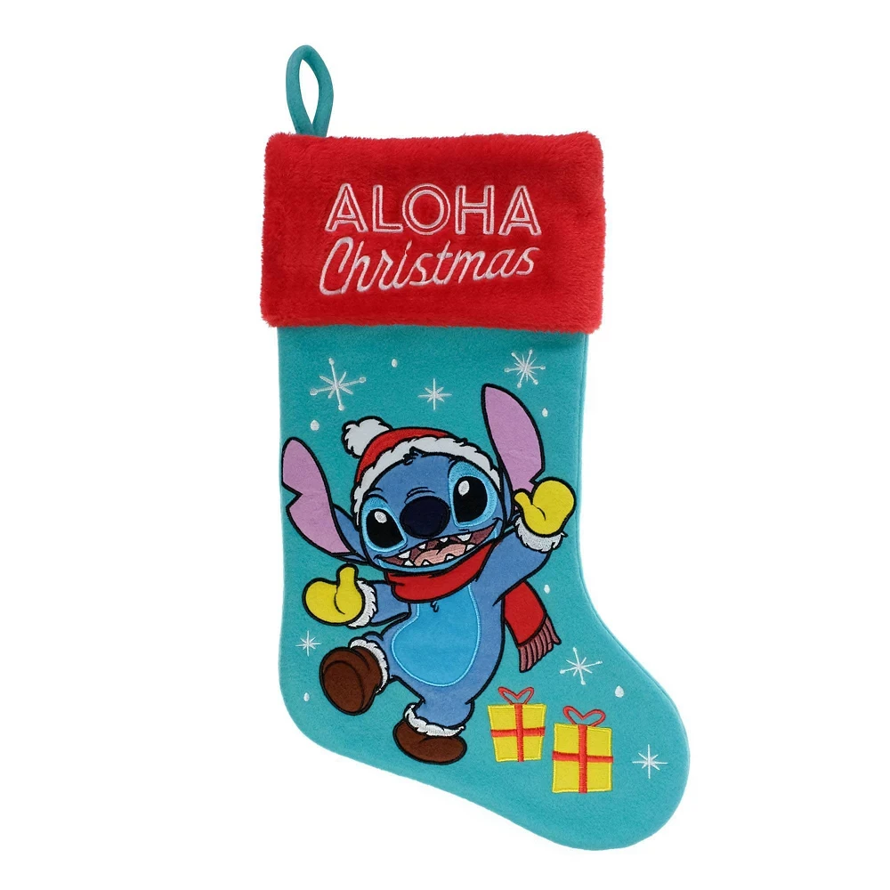 19 Disney Lilo & Stitch Christmas Stocking Aqua/Red