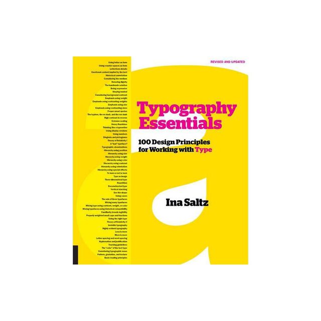 Typography Essentials Revised and Updated - by Ina Saltz (Paperback)