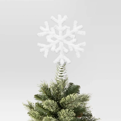 6 Snowflake Mini Christmas Tree Topper White - Wondershop