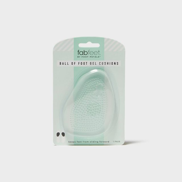 Fab Feet Womens by Foot Petals Ball of Foot Gel Insoles Shoe Cushion Clear