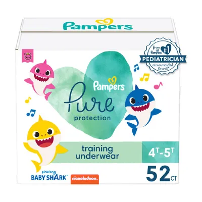 Pampers Pure Protection Training Underwear - Baby Shark - Size 4T-5T